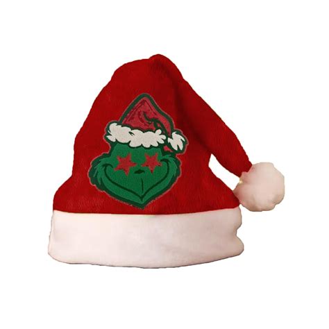 Christmas Decorations Grinch Ornaments Festive Red Santa Hat With