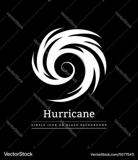 Hurricane Logo Spiral Hurricane Royalty Free Vector Image