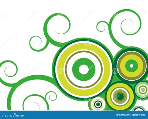 Abstract Spiral Floral Background Stock Vector Illustration Of