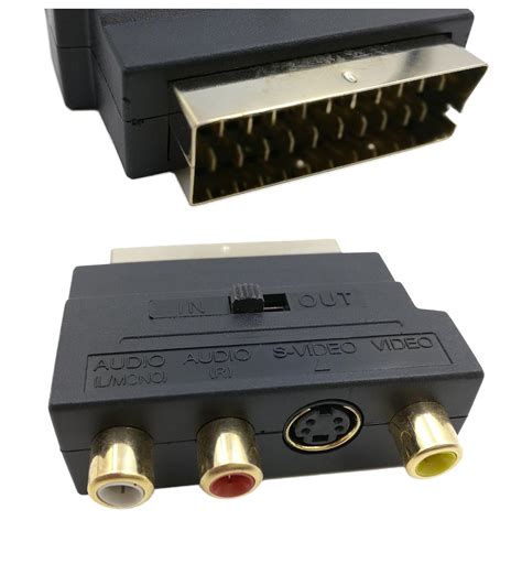 Qicheng Lys Scart To Av Adattatore Scart Rca Adattatore Scart Rgb