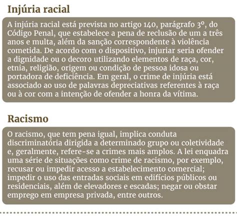 Diferen A Entre Injuria Racial E Racismo Exemplos Novo Exemplo