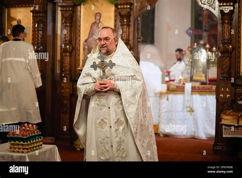 Biarritz Frankreich April Der Orthodoxe Priester Georges