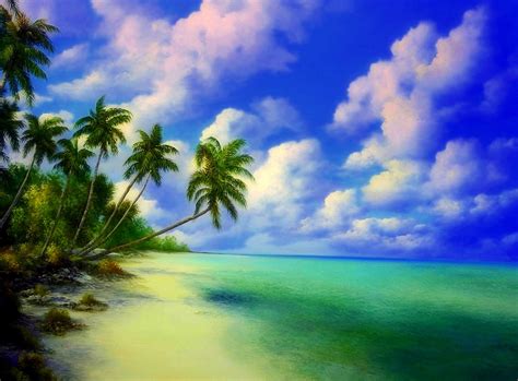 Paintings Of Tropical Beaches