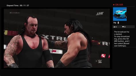 Wwe2k19 Extreme Rules Ppv Roman And Undertaker Vs Shane And Drew Youtube