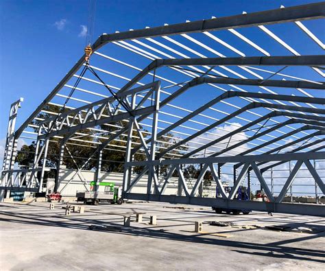 Steel Structure Of Airbus Aircraft Hangar At Sr Technics Malta Limited