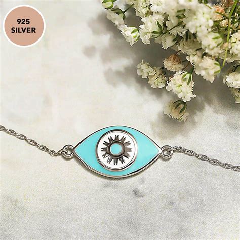 Pipa Bella By Nykaa Fashion Sterling Silver Light Blue Evil Eye