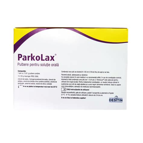 ParkoLax Pulbere Pentru Solutie Orala 50 Plicuri Desitin Farmacia