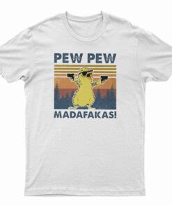 Chicken Pew Pew Madafakas Funny Chicken Gangster Vintage T Shirt