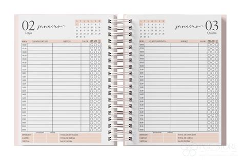 Agenda de Agendamentos Personalizada Estética Papelaria PGC