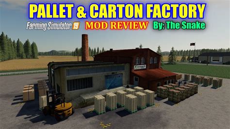 Pallet And Carton Factory Placeable Farming Simulator 19 Mod Review Youtube