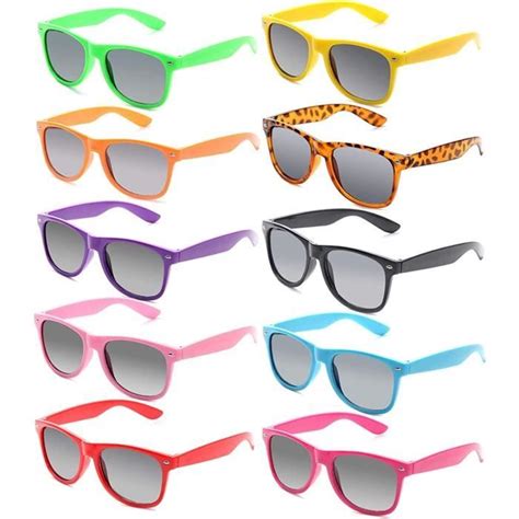 Lot Lunette De Soleil Rectangulaire Vintage Ann Es Lunettes De F Te