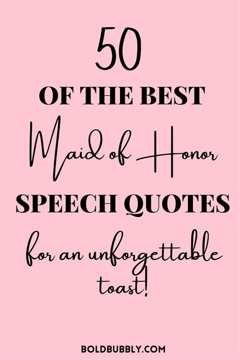 Maid Of Honor Speech Quotes Best Friend Speech Wedding Wedding Toast