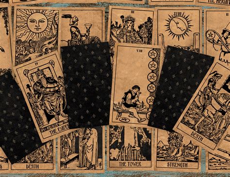 Tarot Cards Printable Tarot Deck Vintage Style Tarot - Etsy Canada