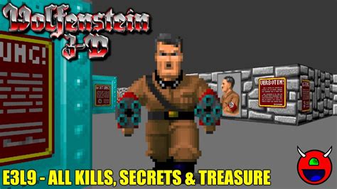 Wolfenstein 3d Ecwolf E3l9 Boss Floor 100 No Commentary Youtube