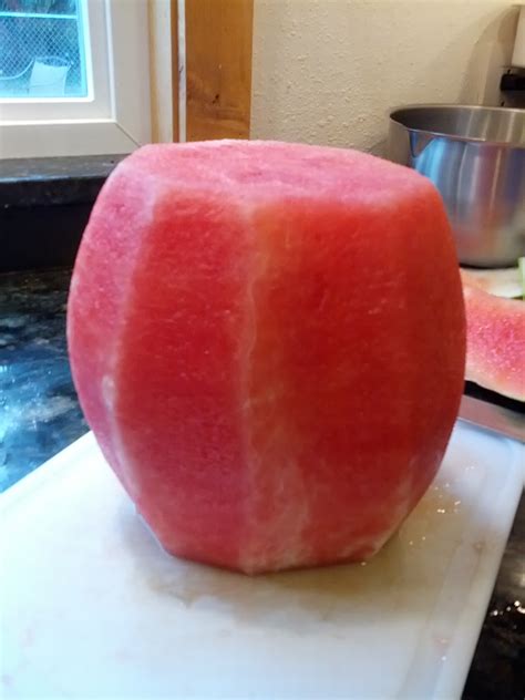 How To Peel A Watermelon The Frabjus Lady