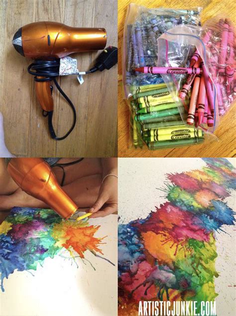 Melted Crayon Art Tutorials Artofit