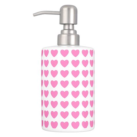 Lovely Pink Heart Soap Dispenser Andtoothbrush Zazzle