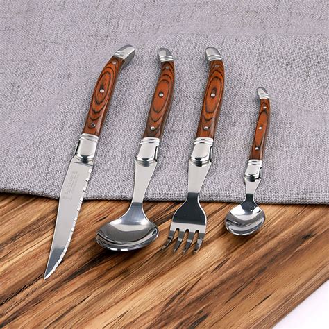 Europe Best Seller Wooden Handle Tableware Steak Knife With T Box