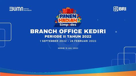 Panen Hadiah Simpedes Periode Ii Th Bri Branch Office Kediri Youtube