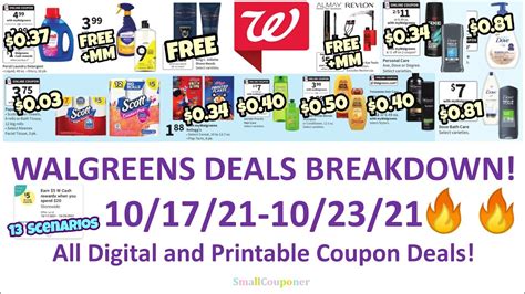 Walgreens Best Deals Breakdown 10 17 21 10 23 21 Easy All Digital