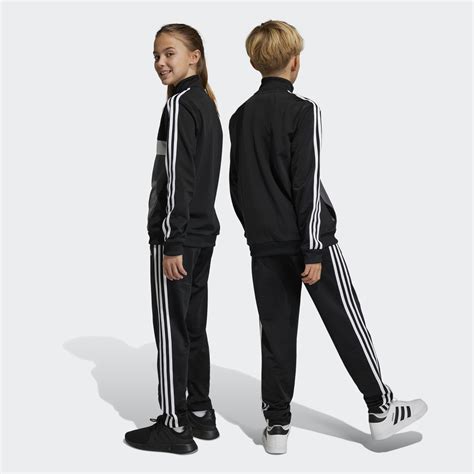 Adidas Essentials Stripes Tiberio Track Suit Black Adidas Kw