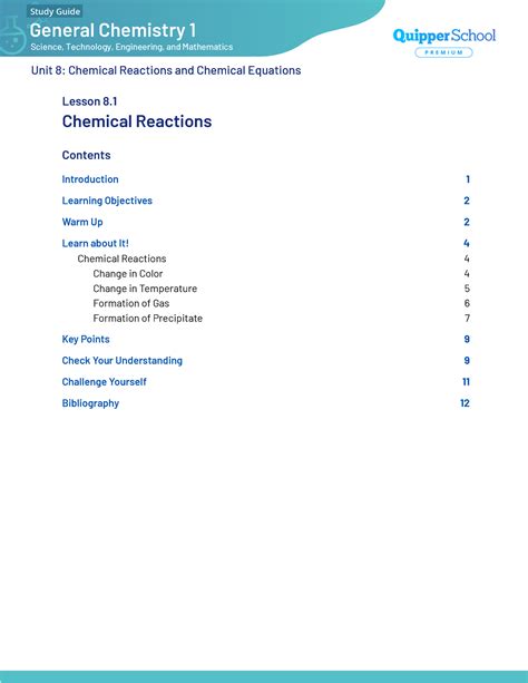 CHM1 11 12 Q1 0801 FD General Chemistry Unit 8 Lesson 1 Chemical