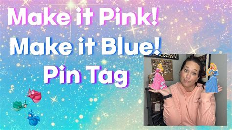 Make It Pink Make It Blue Sleeping Beauty Inspired Pin Tag