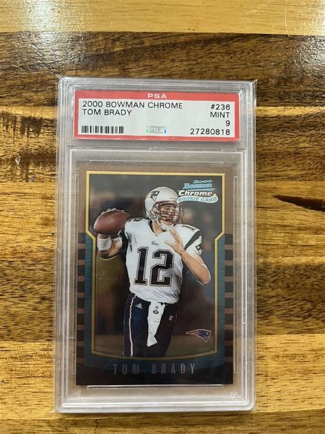 2000 Bowman Chrome 236 Tom Brady Rookie RC PSA 9 EBay