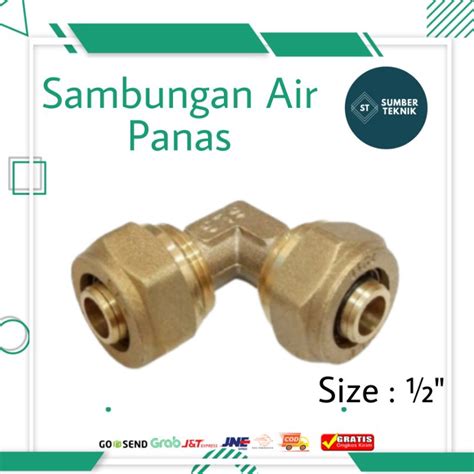 Jual Sambungan Pipa Air Panas Kuningan Elbow Knie Knee Nepel Inch