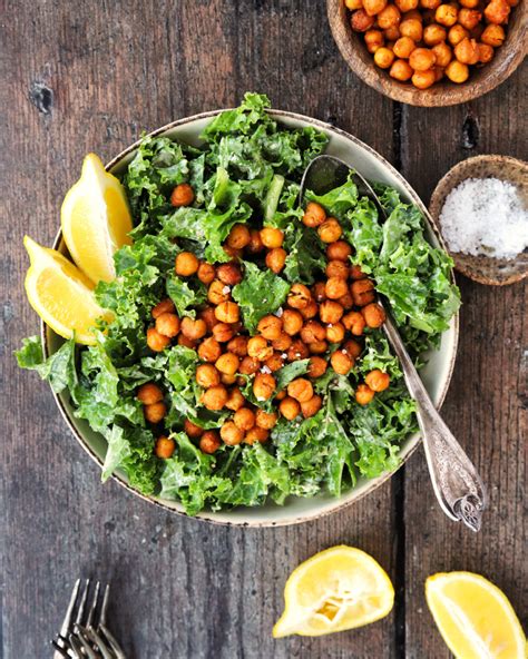 Crunchy Kale And Chickpea Salad Kaylas Kitch And Fix