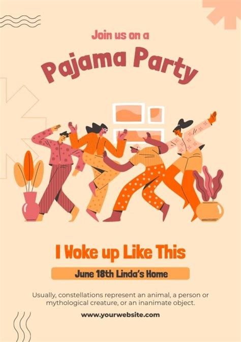 Pajama Party Flyer