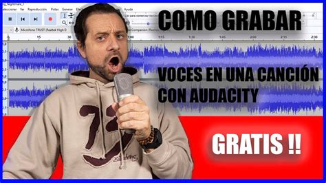 COMO GRABAR VOCES EN UNA CANCION CON AUDACITY YouTube