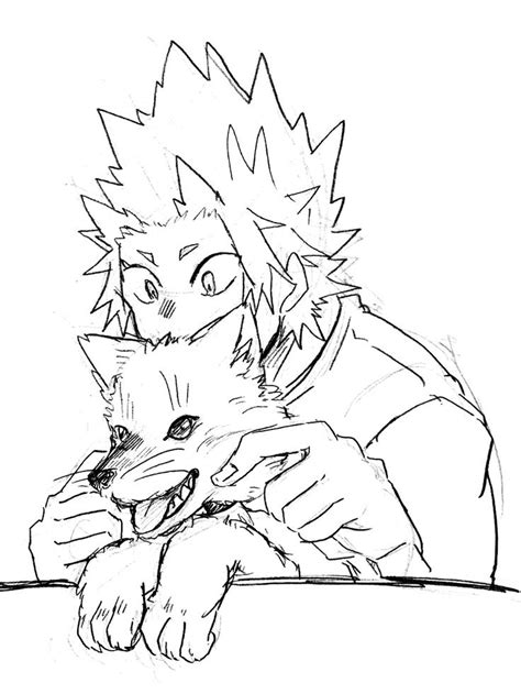 Kirishima Coloring Pages