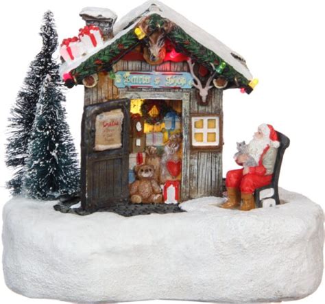 LuVille Miniatuur Santas Shop L16 5 X B12 X H13 5 Cm