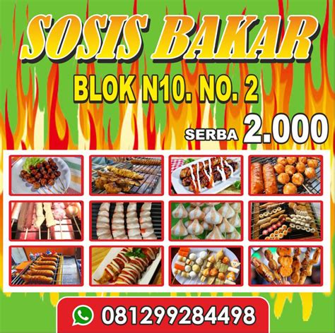 Contoh Banner Sosis Bakar Dan Sate Seafood 58 Koleksi Gambar