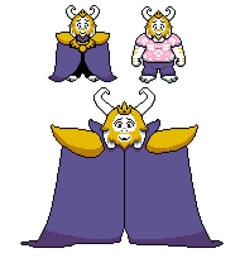 Asgores Sprites But Shaded Rundertale