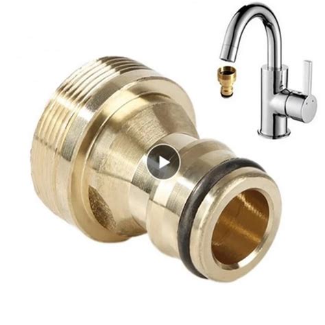 2pcs Universal Kitchen Tap Adapters Brass Faucet Connector Mixer Hose