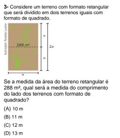 Solved Considere Um Terreno Formato Retangular Que Ser