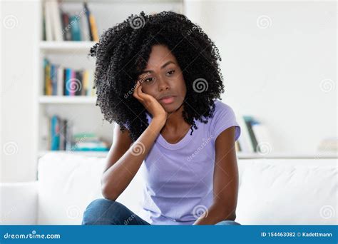 Lonely And Sad African American Woman Stock Photo Image Of Crisis