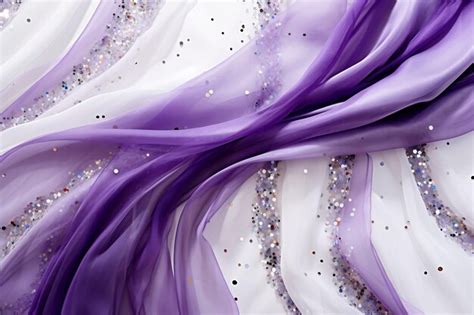 Premium AI Image | a purple and white dress with glitter and glitter.