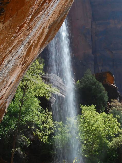 Emerald Pools Waterfall - Zion Photograph by Stephen Vecchiotti