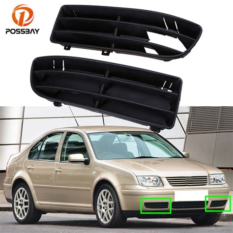 Car Front Lower Grills Black Grille Cover Styling For Vw Bora Jetta Mk4