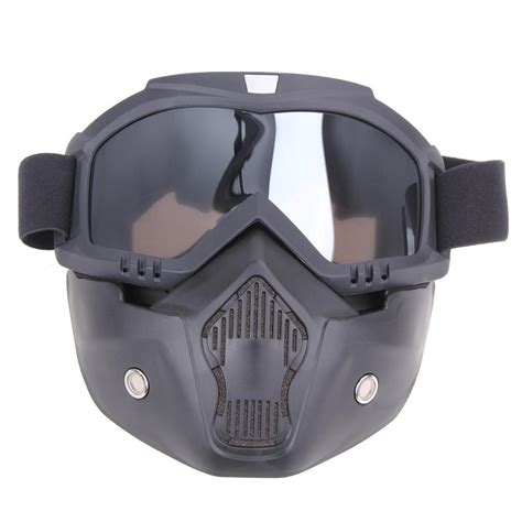 Buy Motorcycle Goggles Mask Detachable Style Protect Padding Helmet At Affordable Prices — Free