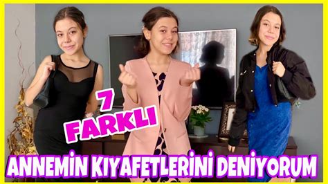 ANNEMİN KIYAFETLERİNİ DENİYORUM Kıyafet Kombin Challenge Tuana