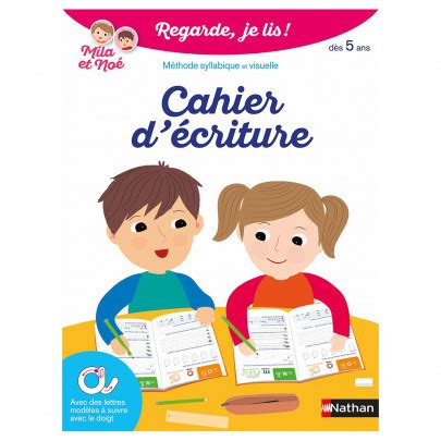 Cahier d écriture NATHAN Regarde je lis Chez Rentreediscount