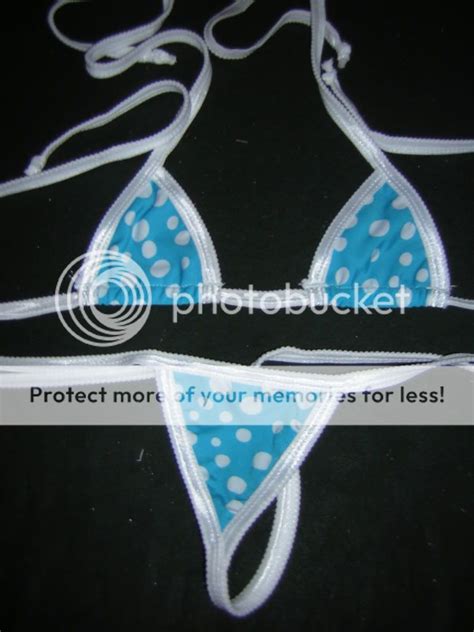 PC EXOTIC DANCER STRIPPER SEXY POLKA DOTS MICRO BIKINI SZ EBay