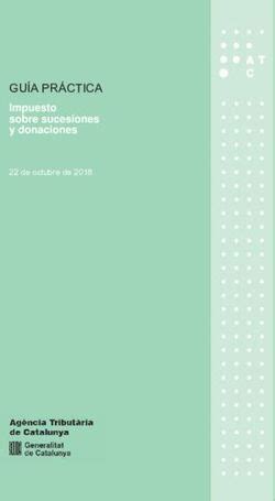 GUÍA PRÁCTICA Impuesto sobre sucesiones y donaciones 22 de octubre de