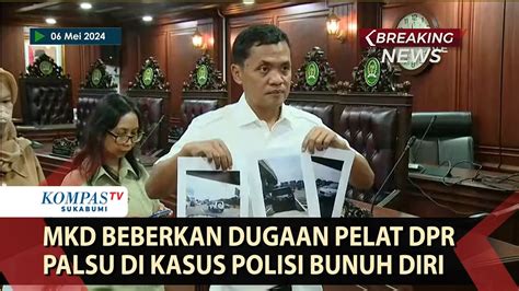 MKD Beberkan Pelat DPR Palsu Di Kasus Polisi Bunuh Diri Hingga Mobil