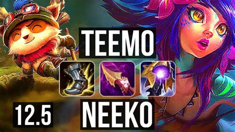 Teemo Vs Neeko Top Rank 6 Teemo 7 Solo Kills Godlike 300 Games