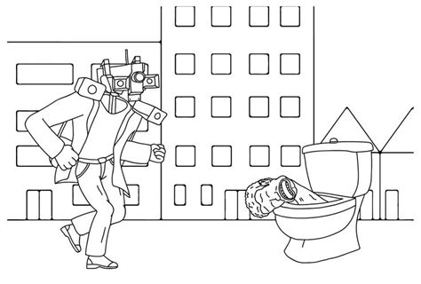 Titan Cameraman Coloring Page - Free Printable Coloring Pages ...